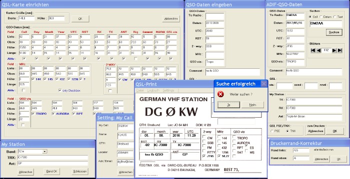 QSL-Print - Screenshot