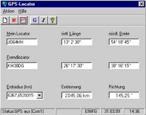 GPS-Locator für Win95